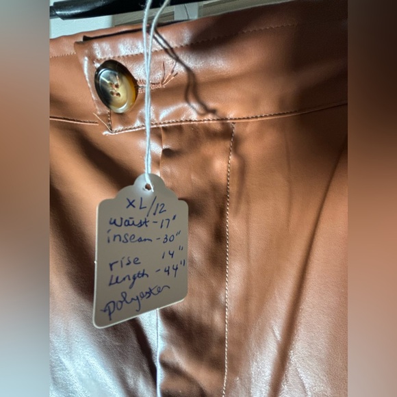 Shein Faux Leather Pants-Size XL (12) - Picture 3 of 9